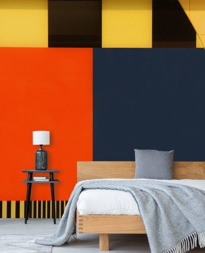 Herbst Retro farbige geometrische Tapete