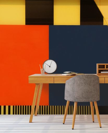 Autumn Retro Coloured Geometric Wallpaper Autumn Retro Coloured Geometric Wallpaper