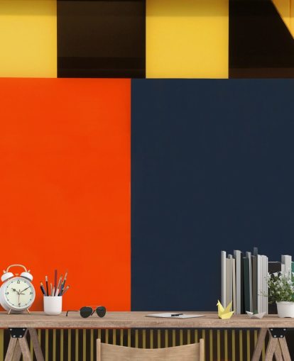 Autumn Retro Coloured Geometric Wallpaper