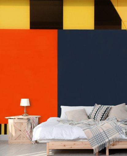 Autumn Retro Coloured Geometric Wallpaper