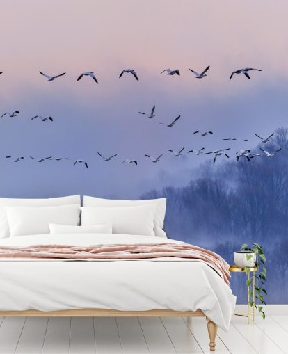 Papier peint des oiseaux Snow Geese