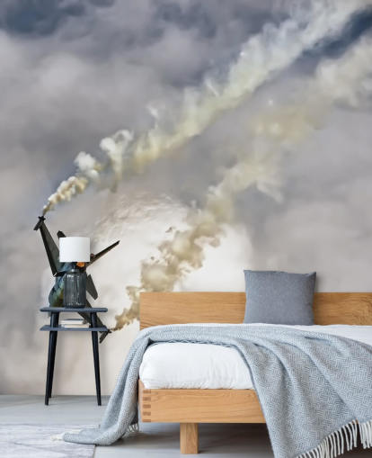 Sfondo aereo che si schianta