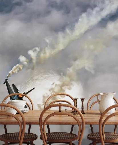 Sfondo aereo che si schianta