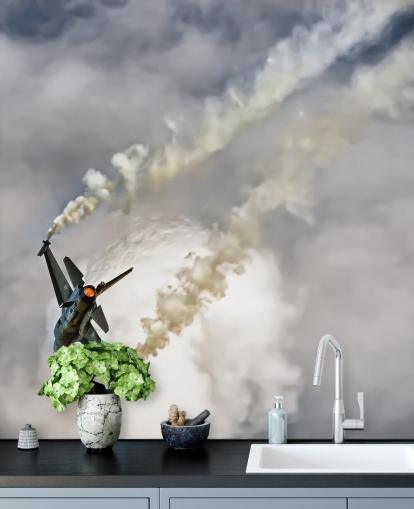 Airplane Crashing Wallpaper