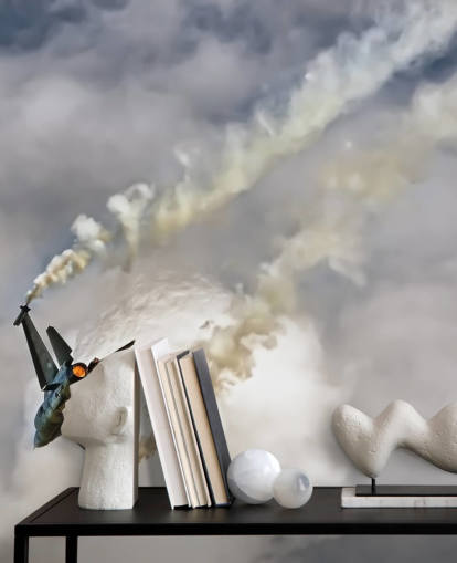 Sfondo aereo che si schianta Sfondo aereo che si schianta