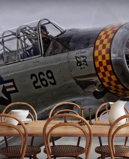 Fondo de pantalla de primer plano de avión