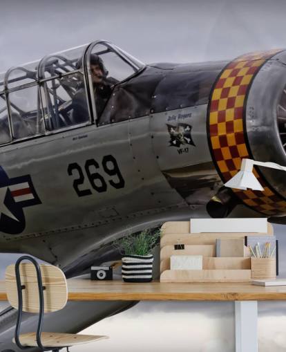 Close Up of Airplane Wallpaper