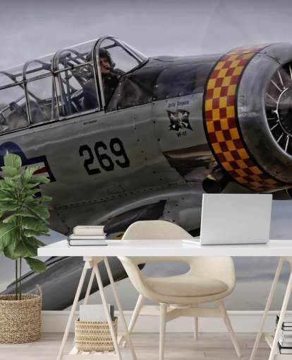 Close Up of Airplane Wallpaper