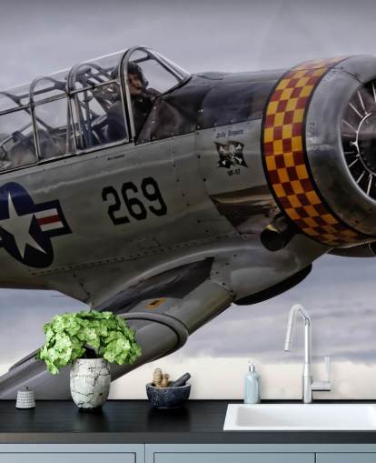 Fondo de pantalla de primer plano de avión