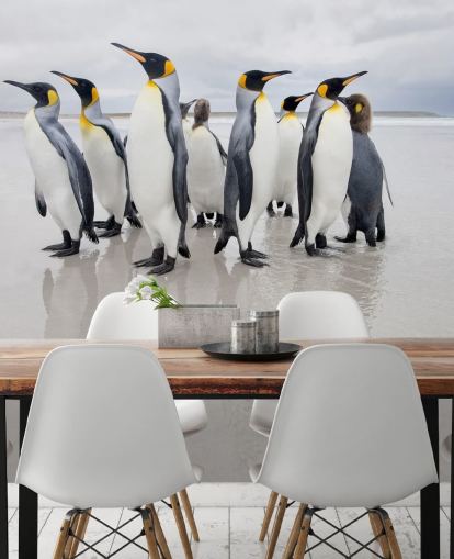 Carta da parati Penguin Group on Ice Carta da parati Penguin Group on Ice