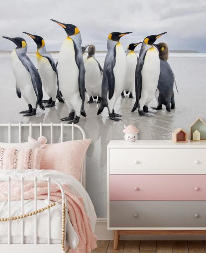 Penguin Group op ijsbehang