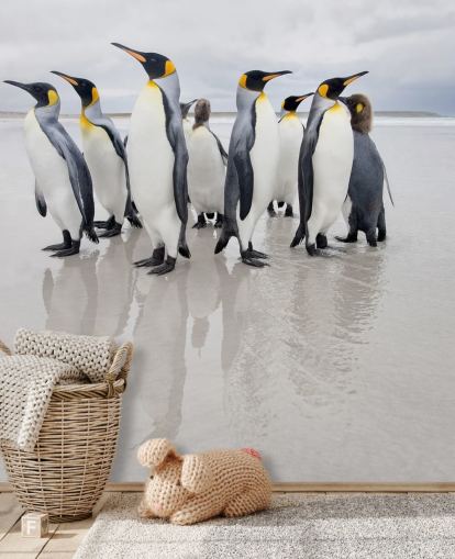 Carta da parati Penguin Group on Ice Carta da parati Penguin Group on Ice