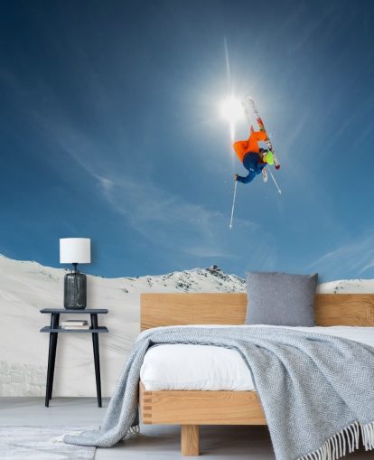 Ski Stunt Taustakuva Seinämaalaus