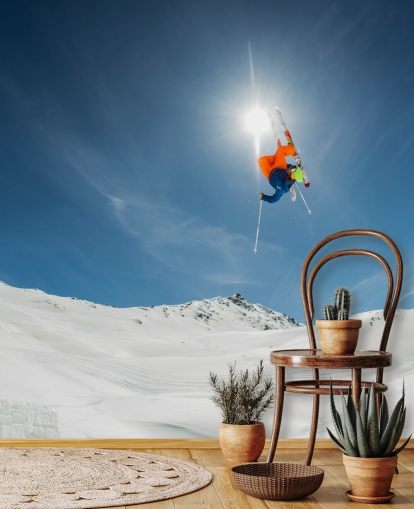 Ski Stunt Wallpaper Mural Ski Stunt Wallpaper Mural