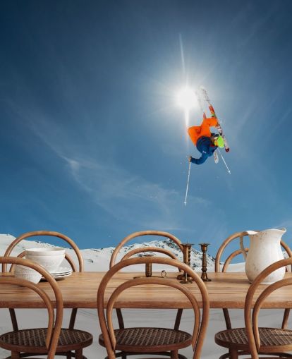 Papel pintado Trucos de esquí