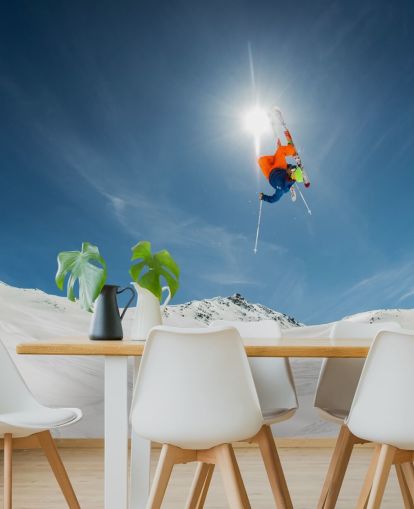 Ski Stunt Wallpaper Mural