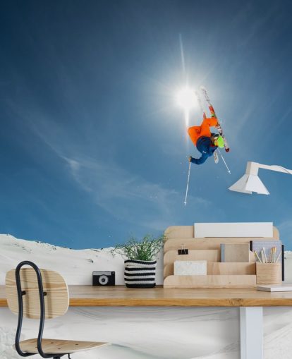 Ski Stunt Wallpaper Mural Ski Stunt Wallpaper Mural