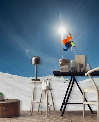 Ski Stunt Wallpaper Mural
