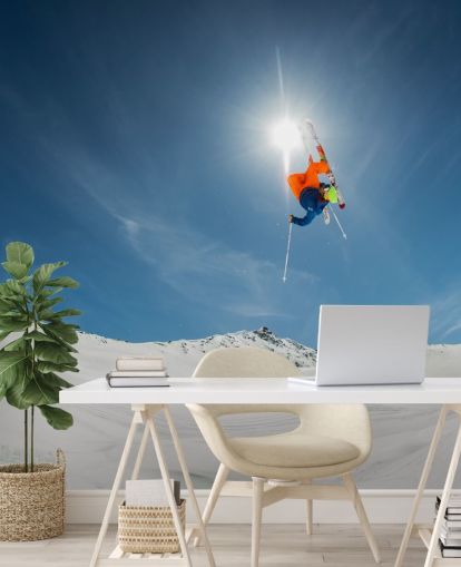 Ski Stunt Wallpaper Mural Ski Stunt Wallpaper Mural