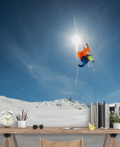 Skistunt Fototapete