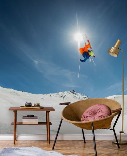 Ski Stunt Taustakuva Seinämaalaus