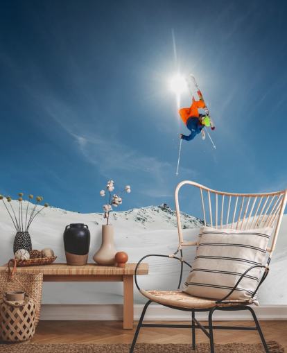 Papel pintado Trucos de esquí