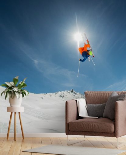 Ski Stunt Wallpaper Mural
