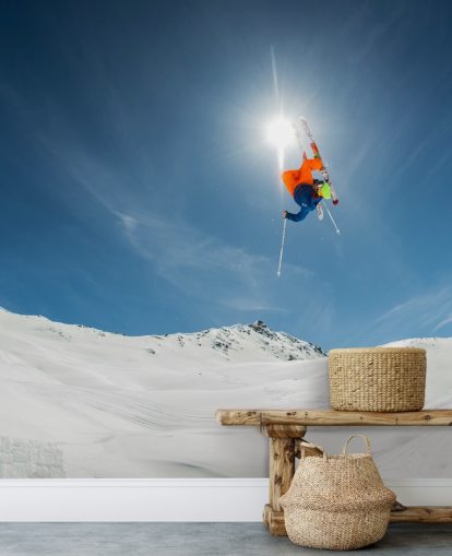 Ski Stunt Taustakuva Seinämaalaus