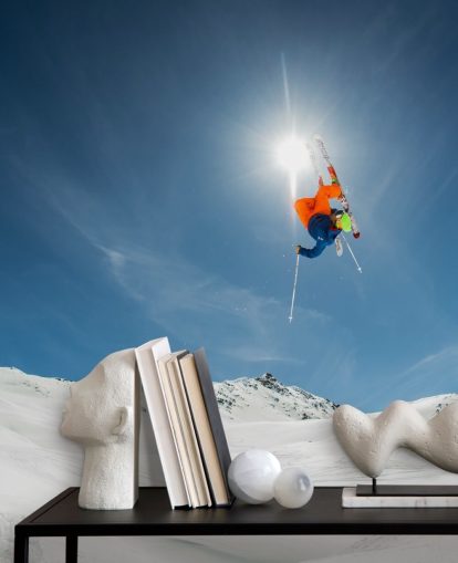 Ski Stunt Wallpaper Mural
