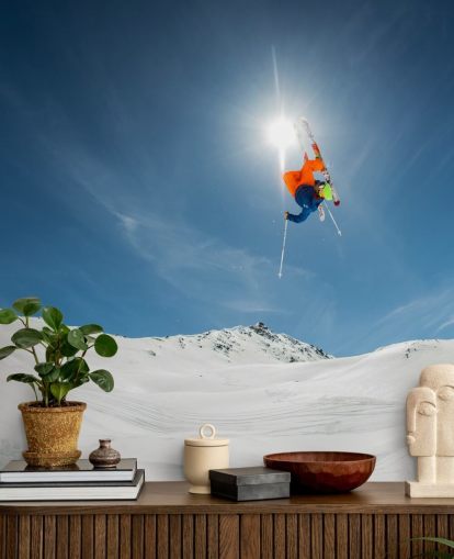 Ski Stunt Wallpaper Mural