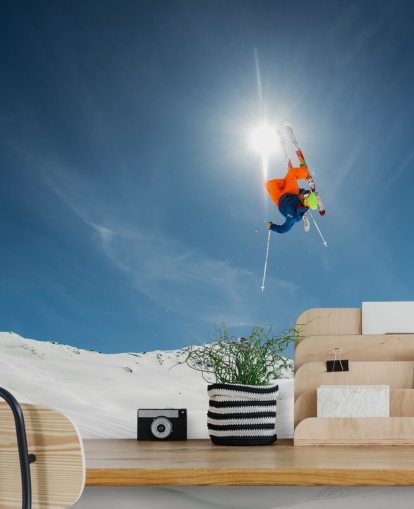 Ski Stunt Taustakuva Seinämaalaus