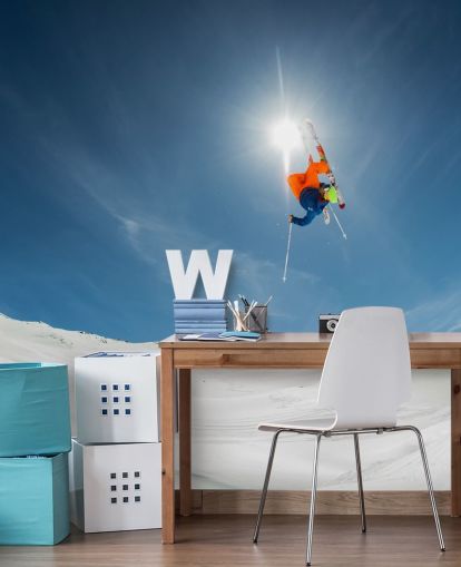Ski Stunt Wallpaper Mural