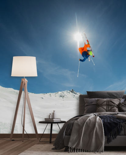 Skistunt Fototapete