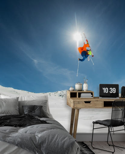 Papier Peint Fresque Ski Stunt