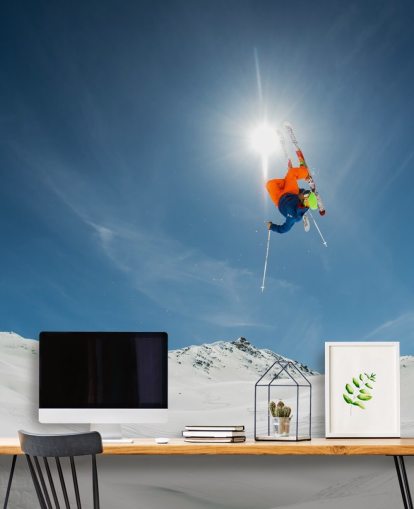 Ski Stunt Wallpaper Mural