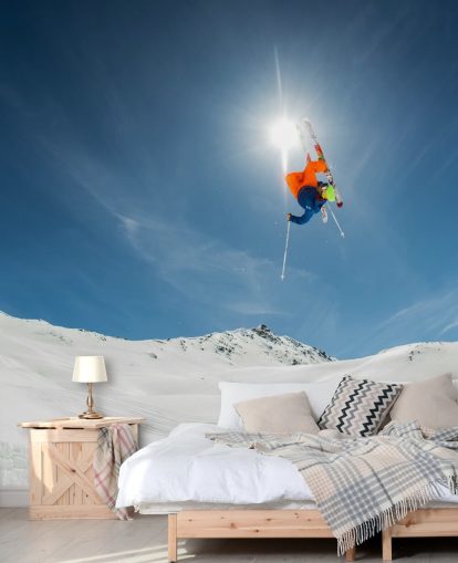 Ski Stunt Taustakuva Seinämaalaus