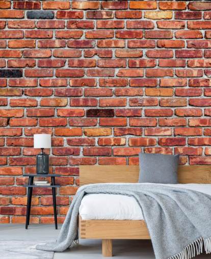 Rustic Red Brick Wallpaper