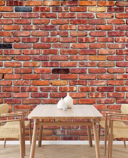 Rustic Red Brick Wallpaper