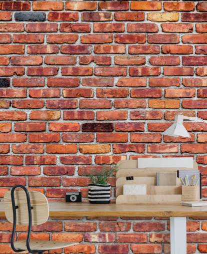 Rustic Red Brick Wallpaper Rustic Red Brick Wallpaper