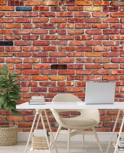 Rustic Red Brick Wallpaper