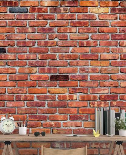 Rustikale Tapete aus rotem Rustikale Tapete aus rotem