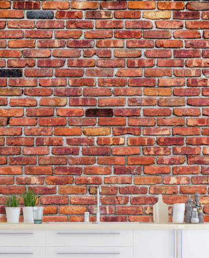 Rustic Red Brick Wallpaper