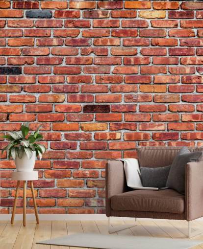 Rustic Red Brick Wallpaper Rustic Red Brick Wallpaper