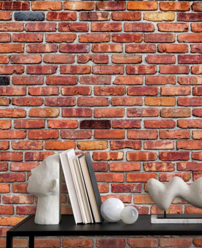 Rustic Red Brick Wallpaper Rustic Red Brick Wallpaper