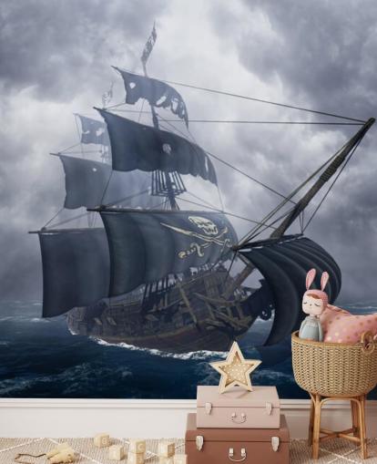 graue stürmische Meere Piratenschiff Tapete graue stürmische Meere Piratenschiff Tapete