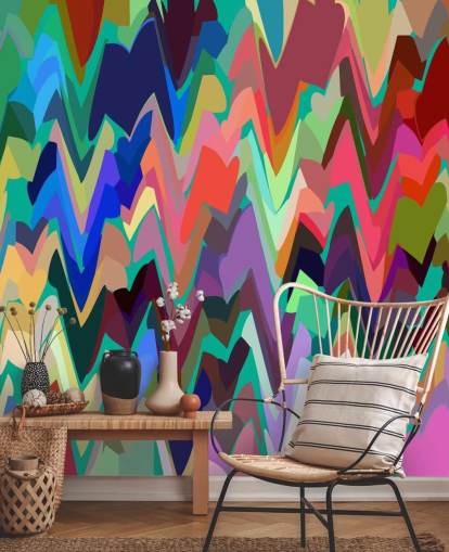 Murale Rainbow Zigzag Murale Rainbow Zigzag