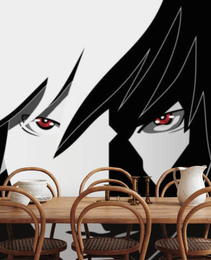 fond d'écran monochrome anime homme