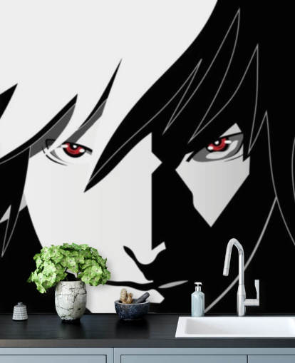 monochrome anime man face wallpaper monochrome anime man face wallpaper