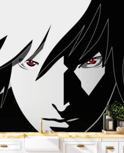 monochrome anime man face wallpaper monochrome anime man face wallpaper