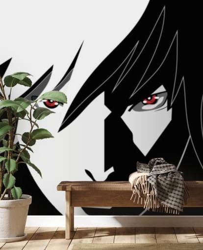 monokrom anime mann ansikt tapet monokrom anime mann ansikt tapet